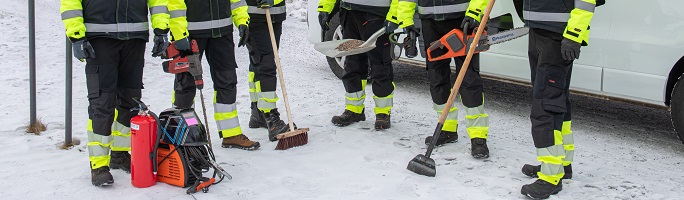 Kunnossapitotyöntekijä taitaa monen työkalun käytön